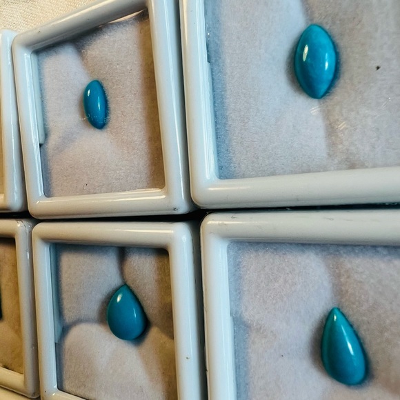 Sleeping Beauty Turquoise loose stones, 9 pcs - Picture 6 of 8